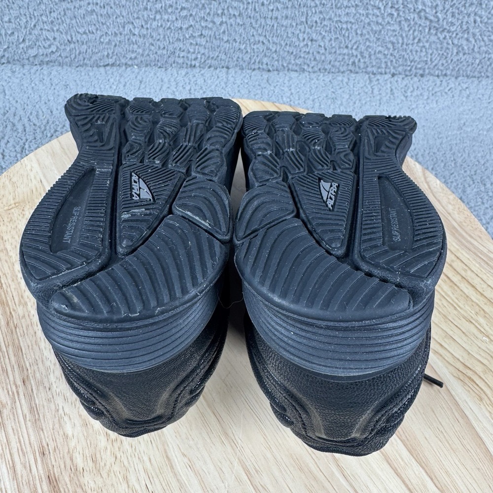 Altra Torin 5 Womens Size 7.5 Triple Black Leather Slip Resistant Shoes Work - Picture 10 of 15